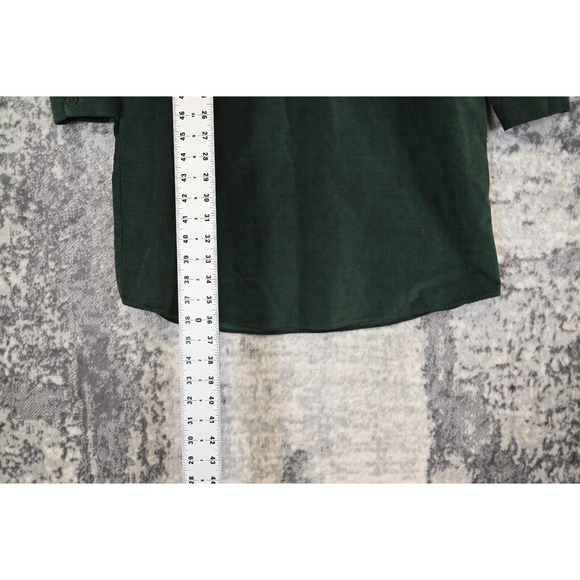 COS Green Corduroy Collared Popover Long Sleeve Shirt Dress US 8 UK 12 - Picture 6 of 9